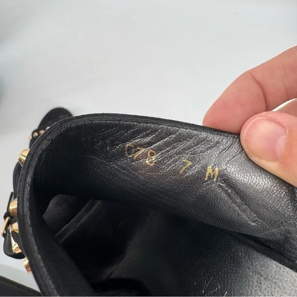 Stuart Weitzman Commodore Studded Slingback Pump Sz 7 - Picture 5 of 5